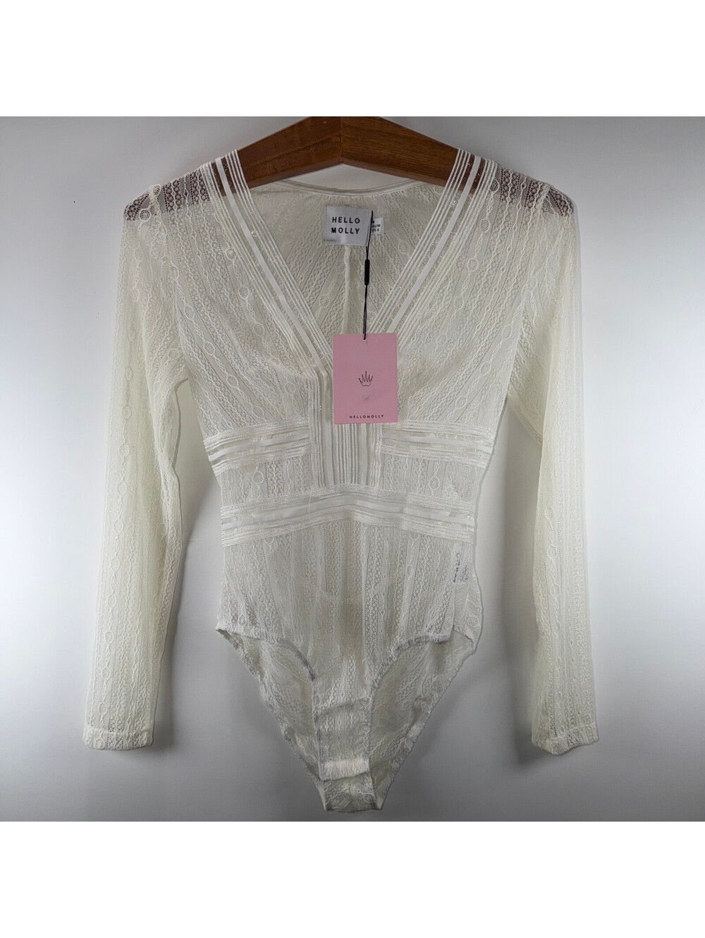 NWT Hello Molly Duckworth White Bodysuit - Medium - Picture 2 of 5